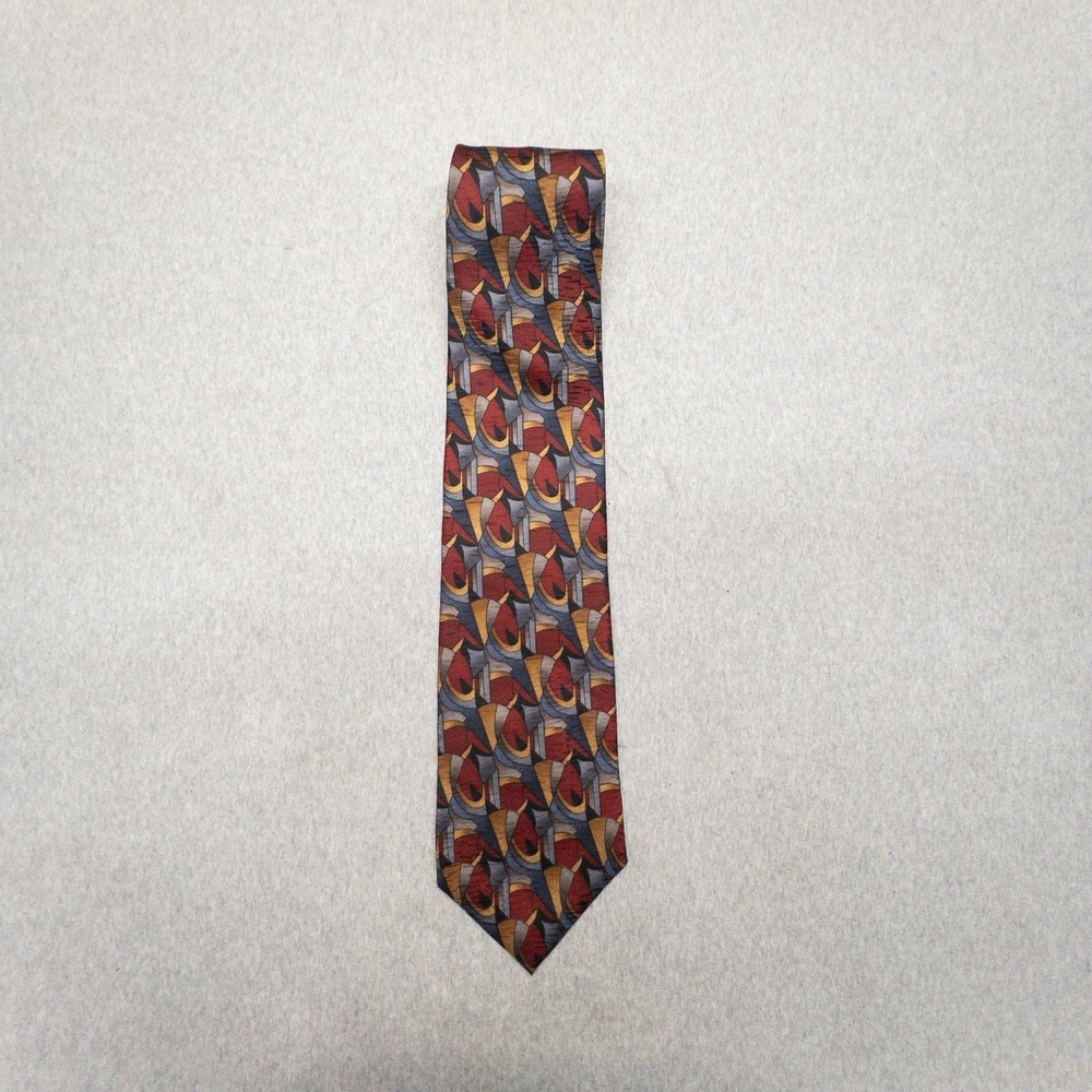 Vtg Cocktail Collection Martini Men Necktie Tie Designer Geometric Office Preppy